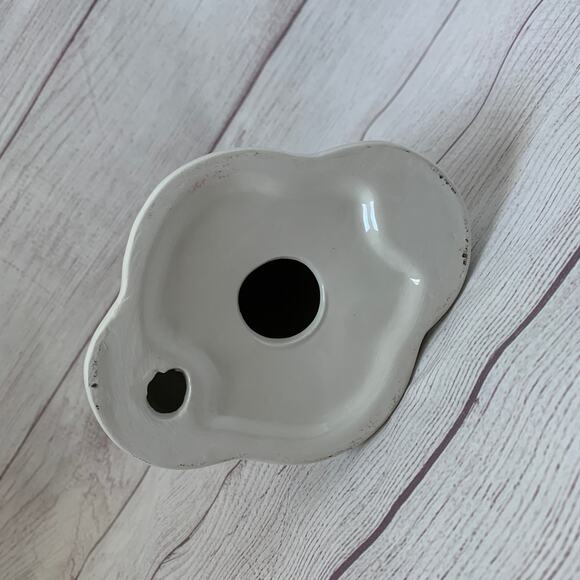 White Halloween Blushing Ghost with Rosy Cheeks Ceramic 8 1/2"H - Picture 9 of 11